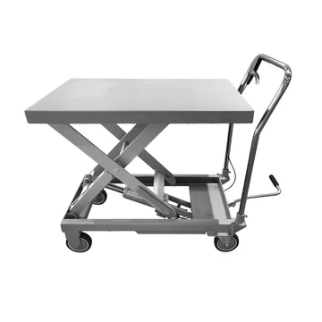 Carucior de ridicare cu capacitate 500 kg, mecanism foarfeca